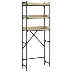 vidaXL Washing Machine Shelf Laundry Room Cabinet Toilet Rack Engineered Wood - sonoma oak
