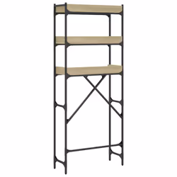 vidaXL Washing Machine Shelf Laundry Room Cabinet Toilet Rack Engineered Wood - sonoma oak - Additional view 7