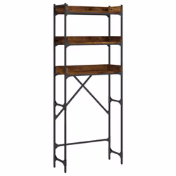vidaXL Washing Machine Shelf Laundry Room Cabinet Toilet Rack Engineered Wood - smoked oak
