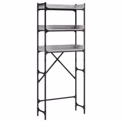 vidaXL Washing Machine Shelf Laundry Room Cabinet Toilet Rack Engineered Wood - grey sonoma