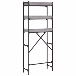 vidaXL Washing Machine Shelf Laundry Room Cabinet Toilet Rack Engineered Wood - grey sonoma - Additional view 7