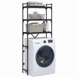 vidaXL Washing Machine Shelf Laundry Room Cabinet Sonoma Oak Engineered Wood - black - Additional view 4