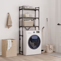 vidaXL Washing Machine Shelf Laundry Room Cabinet Sonoma Oak Engineered Wood - brown oak