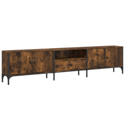 vidaXL TV Cabinet with Drawer TV Unit Media Cabinet TV Stand Engineered Wood - smoked oak