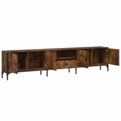 vidaXL TV Cabinet with Drawer TV Unit Media Cabinet TV Stand Engineered Wood - smoked oak - Additional view 4
