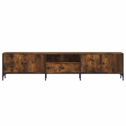 vidaXL TV Cabinet with Drawer TV Unit Media Cabinet TV Stand Engineered Wood - smoked oak - Additional view 5