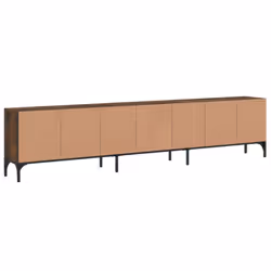 vidaXL TV Cabinet with Drawer TV Unit Media Cabinet TV Stand Engineered Wood - smoked oak - Additional view 7