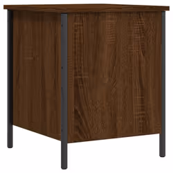 vidaXL Storage Bench Hallway Shoe Bench Chair Storage Box Engineered Wood - brown oak, 40 x 42.5 x 50 cm