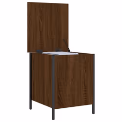 vidaXL Storage Bench Hallway Shoe Bench Chair Storage Box Engineered Wood - brown oak, 40 x 42.5 x 50 cm - Additional view 4