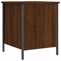 vidaXL Storage Bench Hallway Shoe Bench Chair Storage Box Engineered Wood - brown oak, 40 x 42.5 x 50 cm - Additional view 8