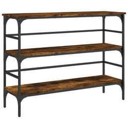 vidaXL Console Table End Table Living Room Hallway Side Table Engineered Wood - smoked oak