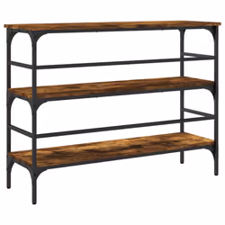 vidaXL Console Table End Table Living Room Hallway Side Table Engineered Wood - smoked oak - Additional view 6