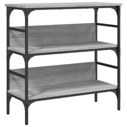 vidaXL Console Table End Table Living Room Hallway Side Table Engineered Wood - grey sonoma, 75 x 32 x 75 cm
