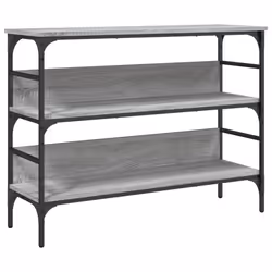 vidaXL Console Table End Table Living Room Hallway Side Table Engineered Wood - grey sonoma, 100 x 32 x 75 cm