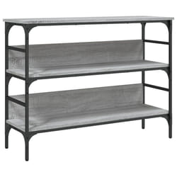 vidaXL Console Table End Table Living Room Hallway Side Table Engineered Wood - grey sonoma, 100 x 32 x 75 cm