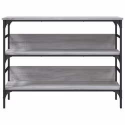 vidaXL Console Table End Table Living Room Hallway Side Table Engineered Wood - grey sonoma, 100 x 32 x 75 cm - Additional view 4
