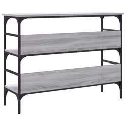 vidaXL Console Table End Table Living Room Hallway Side Table Engineered Wood - grey sonoma, 100 x 32 x 75 cm - Additional view 6