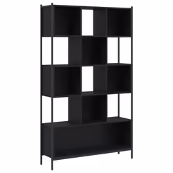 VidaXL 3213657, Black, Steel, Wood, 20 kg, 1020 mm, 280 mm
