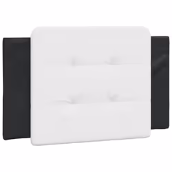 vidaXL Bed Frame with Headboard Bed Black and White 120x200 cm Faux Leather - black and white, 100 x 200 cm - Additional view 7
