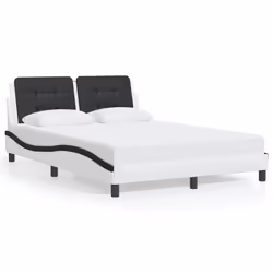VidaXL 3208204, Black, White, 1850 mm, 2.18 m, 745 mm, 1800 x 2000 mm, 1 pc(s)