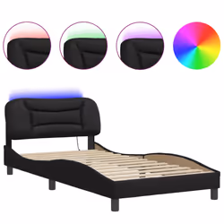 VidaXL 3213920, Black, 125 cm, 2.18 m, 74.5 cm, 1200 x 2000 mm, 1 pc(s)