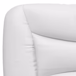 vidaXL Bed Frame with LED Lights Bed White and Black 160x200 cm Faux Leather - Additional view 10