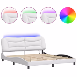 VidaXL 3213949, White, 1850 mm, 2.18 m, 745 mm, 1800 x 2000 mm, 1 pc(s)
