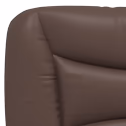 vidaXL Bed Frame with LED Lights Brown 180x200 cm Super King Faux Leather - Additional view 9