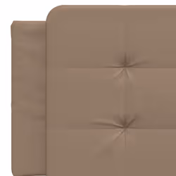 vidaXL Bed Frame with LED Lights Black 180x200 cm Super King Faux Leather - cappuccino, 160 x 200 cm - Additional view 10
