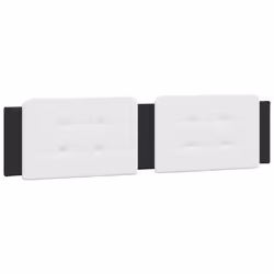 vidaXL Bed Frame with LED Lights Black 180x200 cm Super King Faux Leather - white and black, 160 x 200 cm - Additional view 9