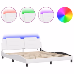 VidaXL 3214125, White, 1850 mm, 2.18 m, 745 mm, 1800 x 2000 mm, 1 pc(s)