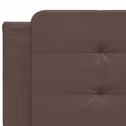 vidaXL Bed Frame with LED Lights Home Bed Base Black 200x200 cm Faux Leather - brown, 200 x 200 cm - Additional view 10