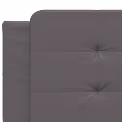 vidaXL Bed Frame with LED Lights Home Bed Base Black 200x200 cm Faux Leather - grey, 200 x 200 cm - Additional view 10
