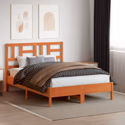 vidaXL Bed Headboard Home Bedroom Decorative Bed Header Panel Solid Wood Pine - 165.5 x 104 cm - Additional view 2