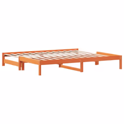 vidaXL Pull-out Day Bed Bedroom Guest Sofa Bed Daybed Couch Solid Wood Pine - 80 x 200 cm - Additional view 5