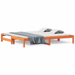 vidaXL Pull-out Day Bed Bedroom Guest Sofa Bed Daybed Couch Solid Wood Pine - 90 x 190 cm - Additional view 4