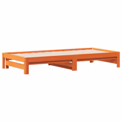 vidaXL Pull-out Day Bed Bedroom Guest Sofa Bed Daybed Couch Solid Wood Pine - 90 x 190 cm - Additional view 8