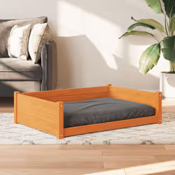 vidaXL Dog Bed Pet Sofa Cat Puppy Dog Couch Dog Sofa Pet Bed Solid Wood Pine - 105.5 x 75.5 x 28 cm