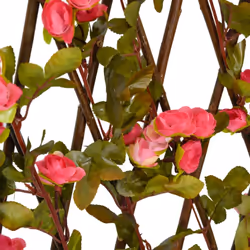 vidaXLÂ Artificial Ivy Trellis Expandable Screen 5 pcs Dark Pink 180x60 cm - Additional view 5