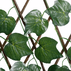 vidaXL Artificial Grape Leaf Trellis Expandable Privacy Screen Green 190x60 cm - Additional view 4