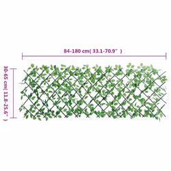 vidaXLÂ Artificial Ivy Trellis Expandable Privacy Screen 5 pcs Green 180x65 cm