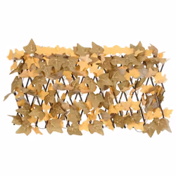 vidaXL Artificial Maple Leaf Trellis Expandable Screen Orange 5 pcs 180x30 cm