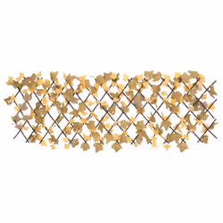 vidaXL Artificial Maple Leaf Trellis Expandable Wall Panel Orange 180x60 cm