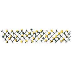 vidaXLÂ Artificial Ivy Trellis Expandable Privacy Fence Screen Yellow 180x20 cm