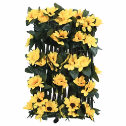vidaXLÂ Artificial Ivy Trellis Expandable Privacy Screen 5 pcs Yellow 180x20 cm - Additional view 4