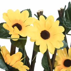 vidaXLÂ Artificial Ivy Trellis Expandable Privacy Screen 5 pcs Yellow 180x60 cm - Additional view 5