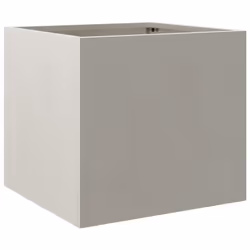 vidaXL Planter Raised Garden Bed Plant Pot Flower Pot Grey Weathering Steel - silver, 32 x 30 x 29 cm/ 2 pcs - Additional view 6