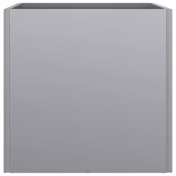 vidaXL Planter Raised Garden Bed Plant Pot Flower Pot Grey Weathering Steel - silver grey, 32 x 30 x 29 cm/ 2 pcs - Additional view 5