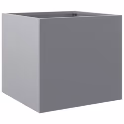 vidaXL Planter Raised Garden Bed Plant Pot Flower Pot Grey Weathering Steel - silver grey, 32 x 30 x 29 cm/ 2 pcs - Additional view 6