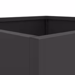 vidaXL Planter Raised Garden Bed Plant Pot Flower Pot Grey Weathering Steel - black, 42 x 40 x 39 cm/ 1 pcs - Additional view 8